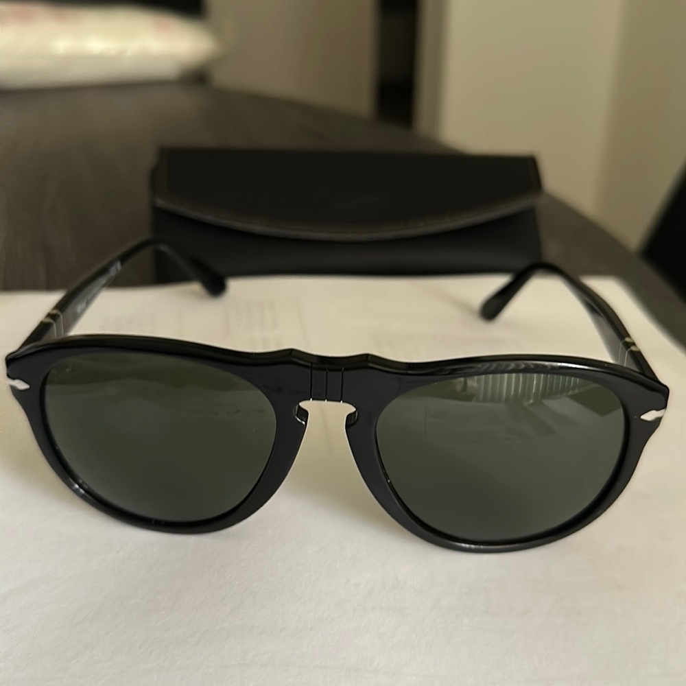 Persol Men 649 original 54 sunglasses black/green lens 56mm